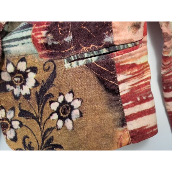 Alberto Makali Velvet Floral Patchwork Blazer - Picture 7 of 15